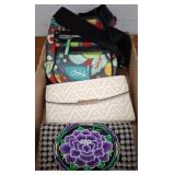 Three Assorted Handbags and Wallets