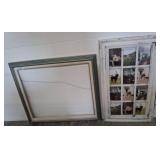 Framed Wall Art and Empty Wood Frame