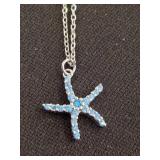 Sterling Starfish Pendant Necklace