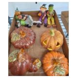 Halloween Figurines and Decorative Pumpkins
