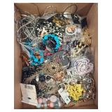 Box Lot of Costume Jewelry and Accessories