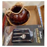 McCoy Pottery Pitcher Bowl and Flatware Set
