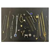 Jewelry Lot Including Necklaces and Rings