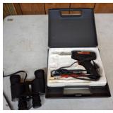 Binoculars and Weller Soldering Gun Set