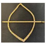 Marked 925 Italy Tri-Tone Snake Chain Necklace