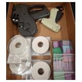 Pricing Gun, Tagging Gun, Labels, and Fasteners