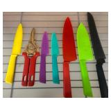 Multi-Color Kitchen Knives with Covers