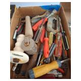 Hand Tools in Cardboard Box