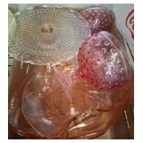 Pink Depression Glassware Collection