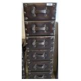 Stacked Leather Storage Trunk Set
