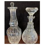 Crystal Decanters with Stoppers