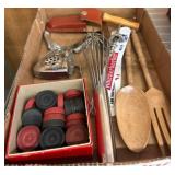 Kitchen Utensils and Small Game Pieces