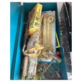 Metal Toolbox with Assorted Tools