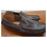 Clarks Brown Leather Loafers, Men