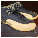 Air Jordan 12 Retro PRM Navy Sneakers, Size 10
