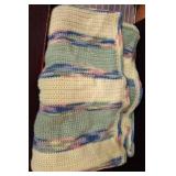 Handmade Crochet Blanket with Pastel Colors