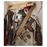 Hand Tools In Cardboard Box