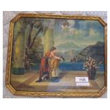 Framed Vintage-Style Print, 20x16in w3