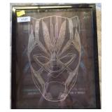 Framed Black Panther Artwork, 17x22in w3