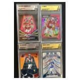 Four Graded Football Trading Cards