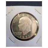 1971 Eisenhower Silver Dollar Coin