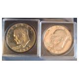 1974 and 1977 Eisenhower Dollar Coins