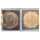 1978 Eisenhower Silver Dollar Coins (2)