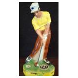 1973 Ezra Brooks Golfer Decanter Ceramic Figurine
