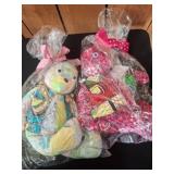 Lilly Pulitzer Fabric Patchwork Teddy Bears