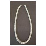 Sterling Silver Byzantine Necklace, 18 Inches