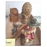 Carved Wood and Resin Figures