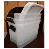Sterilite Ultra 30 Qt. Storage Containers (3)