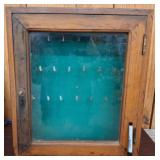 Wooden Display Case with Glass Door