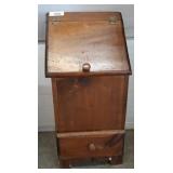 Wooden Tilt-Top Storage Bin