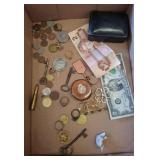 Coins, Keys, Bills, and Accessories