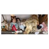 Porcelain and Cloth Dolls