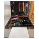 Art Set With Markers, Pencils, and Canvases