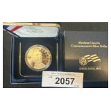 Abraham Lincoln Silver Dollar Coin in Box