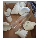 Ceramic and Milk Glass Items