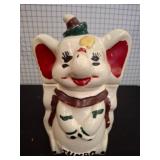 Elephant Cookie Jar, Ceramic