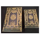 Two Decorative Book-Style Storage Boxes