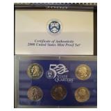 2000 U.S. Mint Proof Set with COA