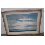 Framed Landscape-Style Artwork, 36x26in w9