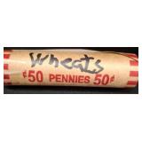 Roll of Wheat Pennies - $0.50 Face Value