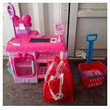 Pink Toy Kitchen with Accessories c2