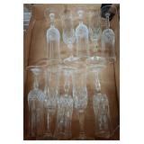 10 Crystal Champagne Flutes