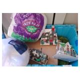 Holiday Village Decor and Snow Fluff Assortment c1