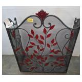 Decorative Metal Fireplace Screen, 48x33