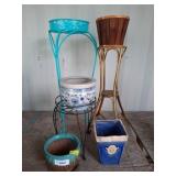 Plant Stands and Ceramic Planters