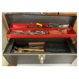 Metal Toolbox With Assorted Hand Tools